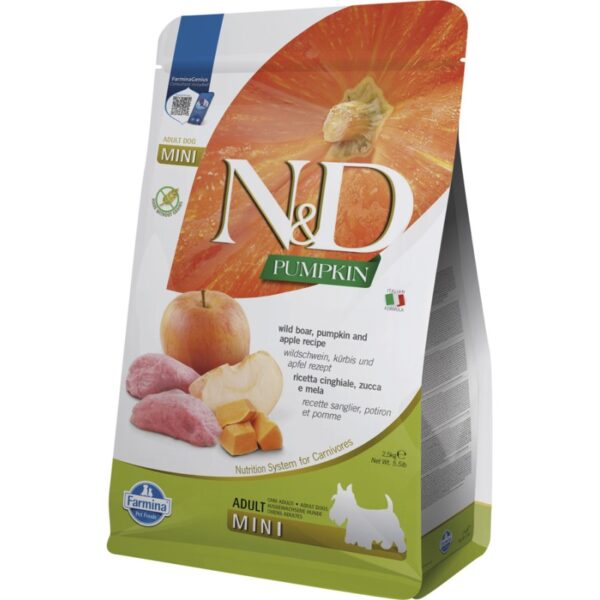N&D Dog Pumpkin Jabalí Manzana Mini 2.5kg