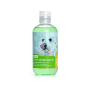 Champú para perros de pelo blanco