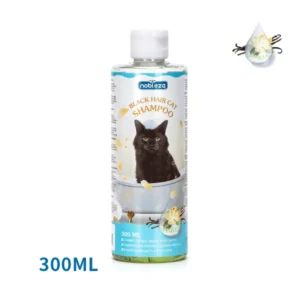 Champú con aroma de vainilla para gatos de pelo negro