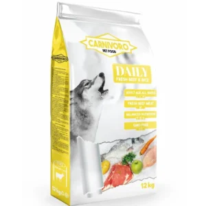 Carnivoro Daily Pienso Perros Adultos con Ternera y Arroz Integral 12kg