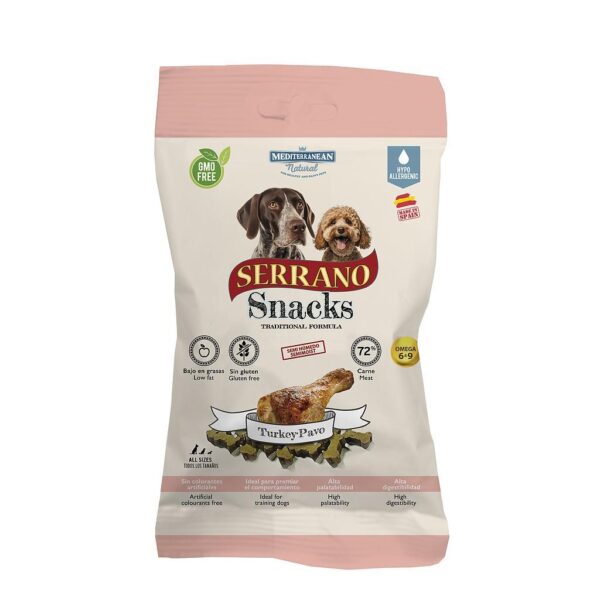 MDT NEW SERRANO SNACKS PERROS PAVO 100 GR 0,88 €