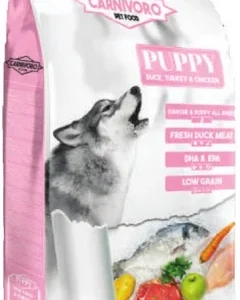 Carnivoro Puppy Pienso para Cachorros con Pato, Pavo y Pollo 12kg