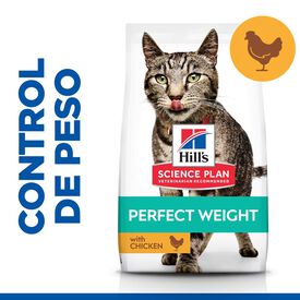 Hill's Science Plan Perfect Weight Adult pollo pienso para gatos 1,5kg