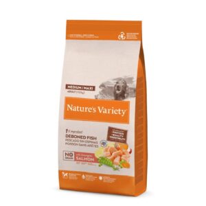 Nature's Variety No Grain Adult Medium Maxi Salmón pienso para perros 10kg