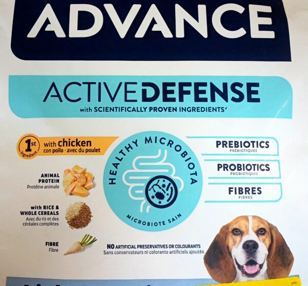Advance Active Defense Medium Light Pollo y Arroz pienso para perros 3kg