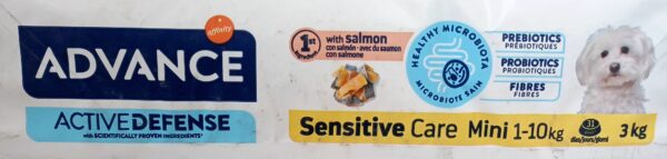 Advance Active Defense Mini Sensitive Salmón y Arroz pienso para perros 3kg - Imagen 2