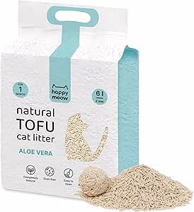 HAPPY MEOW ARENA TOFU AGLOMERANTE PARA GATO Aloe Vera 2mm 6L (copia)