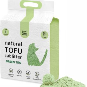 HAPPY MEOW ARENA TOFU AGLOMERANTE PARA GATO Té Verde 2mm 6L