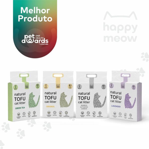 HAPPY MEOW ARENA TOFU AGLOMERANTE PARA GATO Lavanda 2mm 6L - Imagen 7