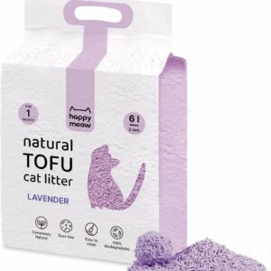 HAPPY MEOW ARENA TOFU AGLOMERANTE PARA GATO Lavanda 2mm 6L