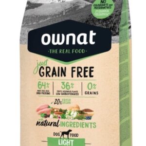 Ownat Just Grain Free Adulto Light 3KG