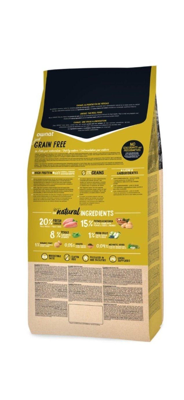 OWNAT JUST GRAIN FREE JUNIOR 14KG - Imagen 2