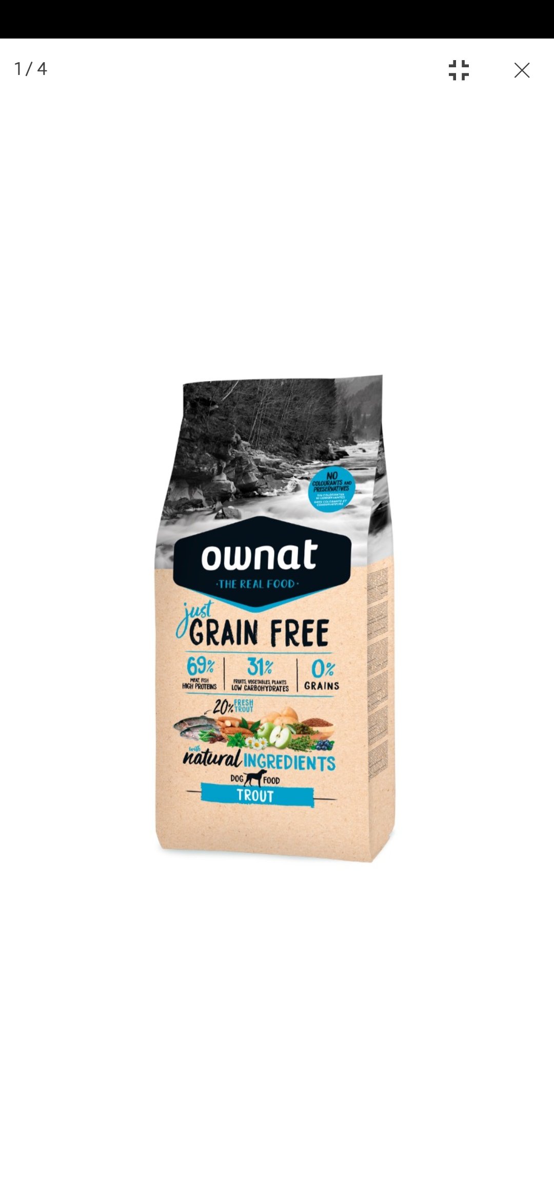 OWNAT GRAIN FREE JUST TRUCHA 3KG - Imagen 5
